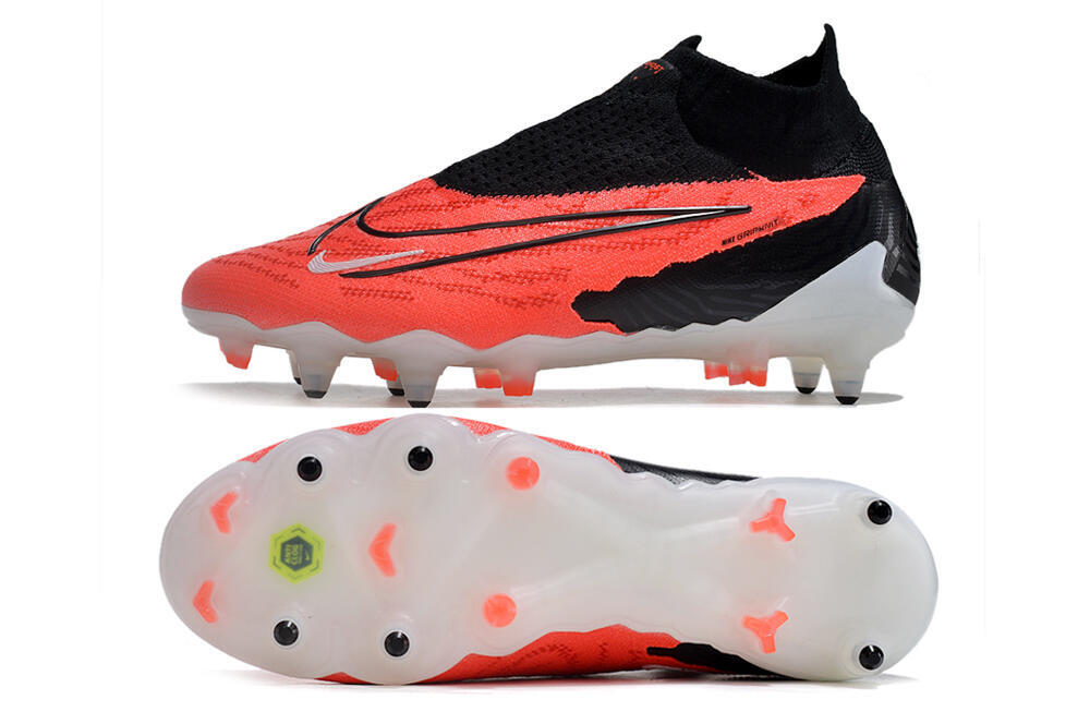 Nike Phantom GX Elite DF Link SG High-Tops Soccer Cleats - Red/White/Black 1