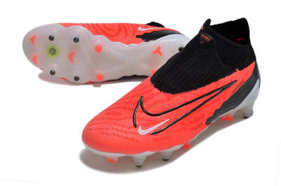 Nike Phantom GX Elite DF Link SG High-Tops Soccer Cleats - Red/White/Black