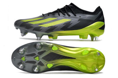 Adidas X Speedportal.1 SG Low-Tops Soccer Cleats - Grey/Black/Yellow