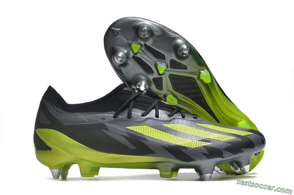 Adidas X Speedportal.1 SG Low-Tops Soccer Cleats - Grey/Black/Yellow 0