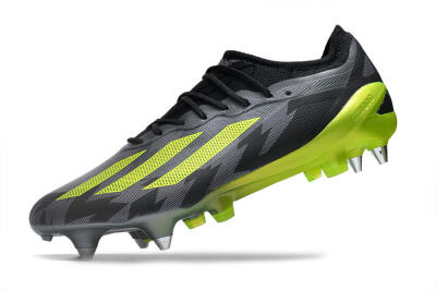 Adidas X Speedportal.1 SG Low-Tops Soccer Cleats - Grey/Black/Yellow