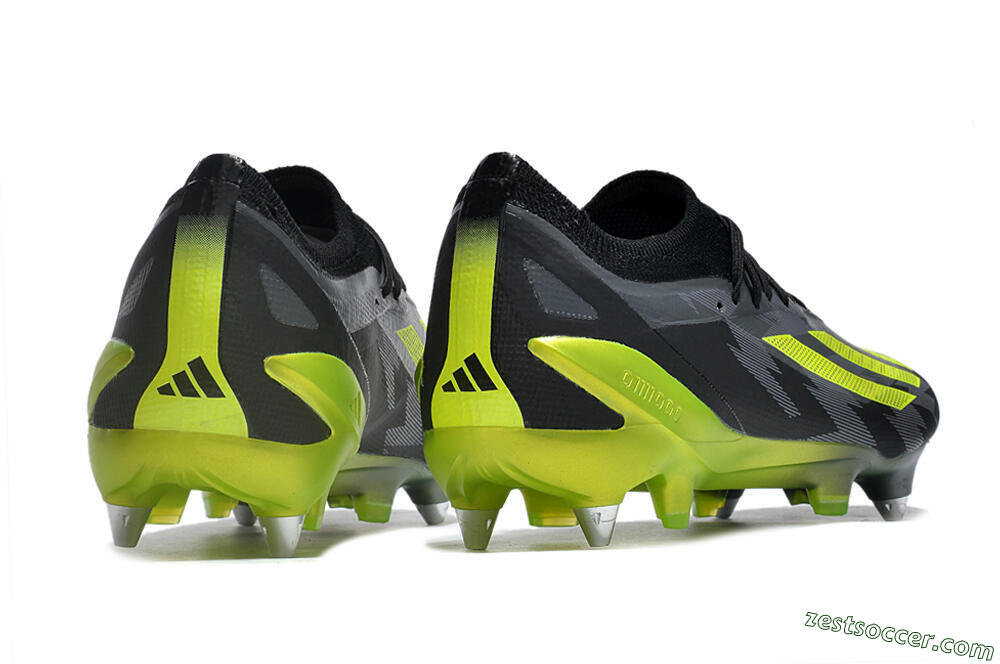 Adidas X Speedportal.1 SG Low-Tops Soccer Cleats - Grey/Black/Yellow 6