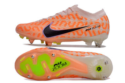 Nike Air Zoom Mercurial Vapor 15 Elite SG Low-Tops Soccer Cleats - Orange/Pink/Black/Purple