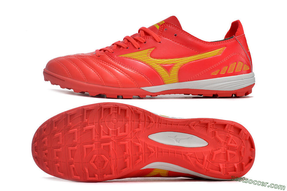 Mizuno Morelia Neo 3 Pro TF Low-Tops Soccer Shoes - Red/Yellow/White 1