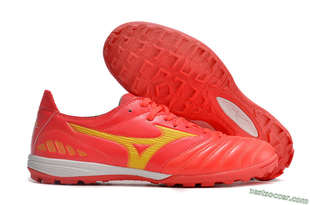 Mizuno Morelia Neo 3 Pro TF Low-Tops Soccer Shoes - Red/Yellow/White 0