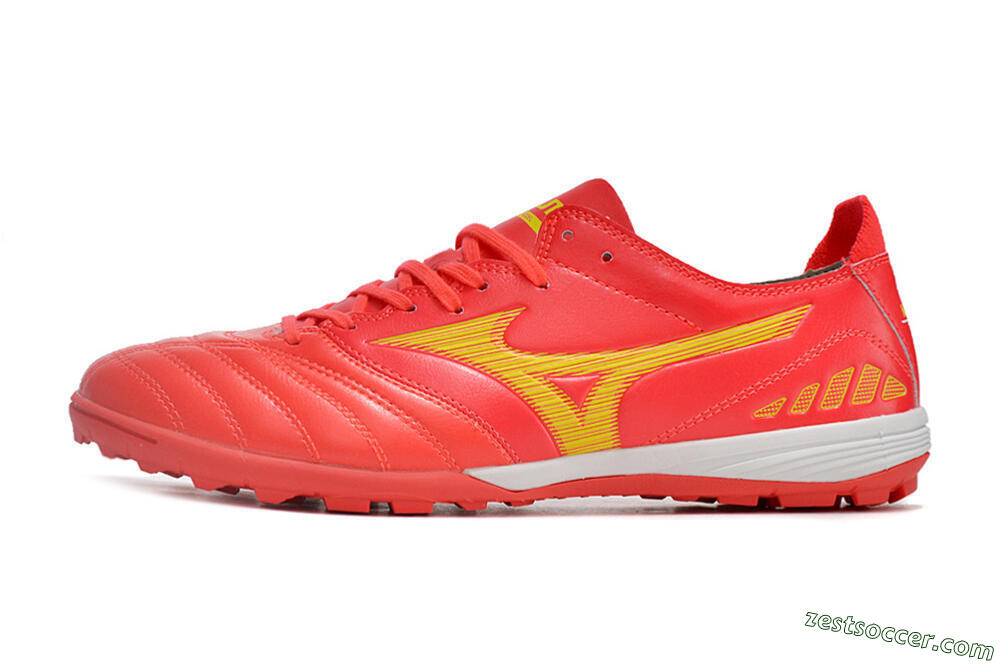 Mizuno Morelia Neo 3 Pro TF Low-Tops Soccer Shoes - Red/Yellow/White 2