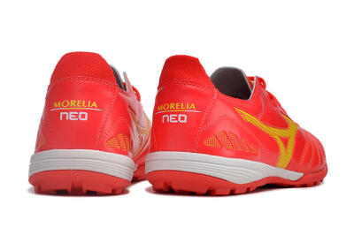 Mizuno Morelia Neo 3 Pro TF Low-Tops Soccer Shoes - Red/Yellow/White