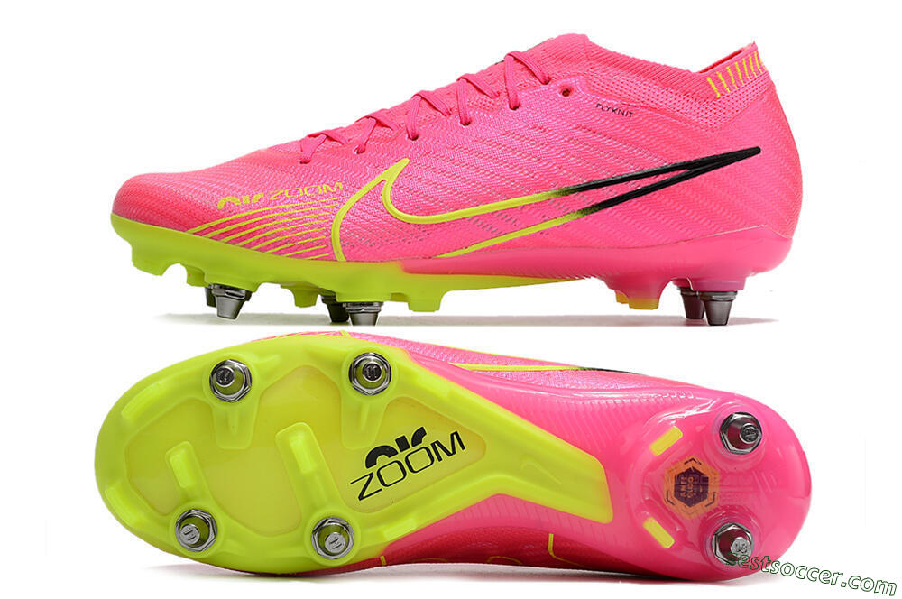 Nike Air Zoom Mercurial Vapor 15 Elite SG Low-Tops Soccer Cleats - Red/Yellow/Black 1