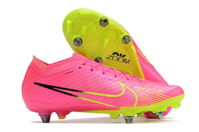 Nike Air Zoom Mercurial Vapor 15 Elite SG Low-Tops Soccer Cleats - Red/Yellow/Black