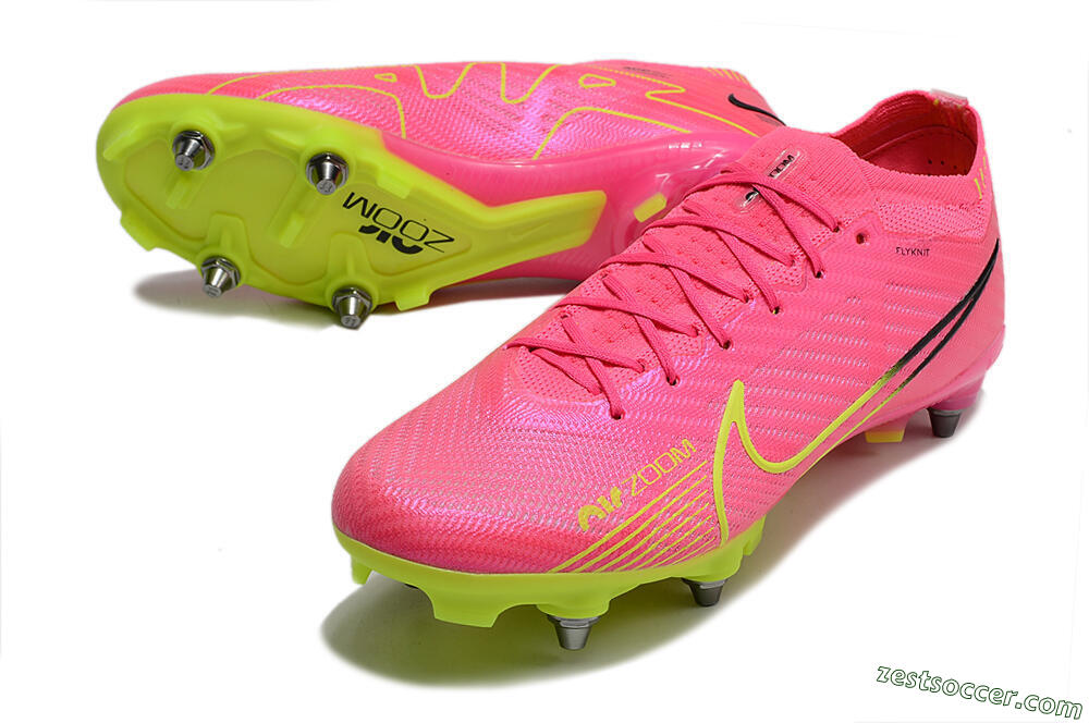 Nike Air Zoom Mercurial Vapor 15 Elite SG Low-Tops Soccer Cleats - Red/Yellow/Black 3