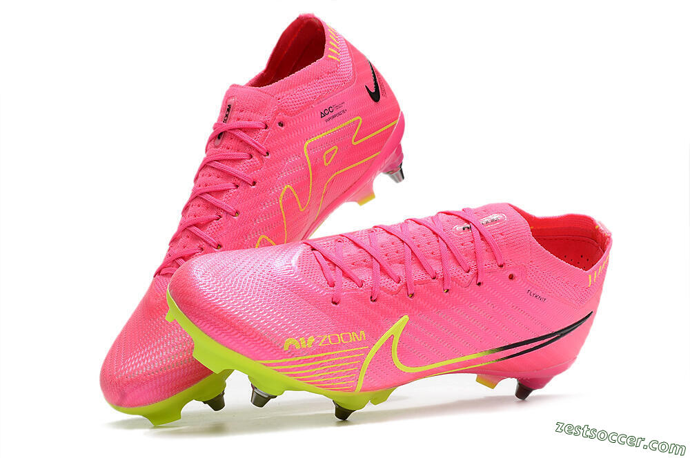 Nike Air Zoom Mercurial Vapor 15 Elite SG Low-Tops Soccer Cleats - Red/Yellow/Black 6