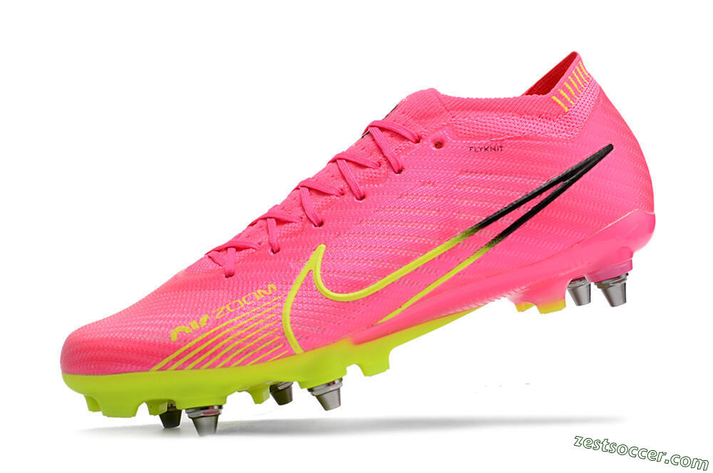 Nike Air Zoom Mercurial Vapor 15 Elite SG Low-Tops Soccer Cleats - Red/Yellow/Black 8