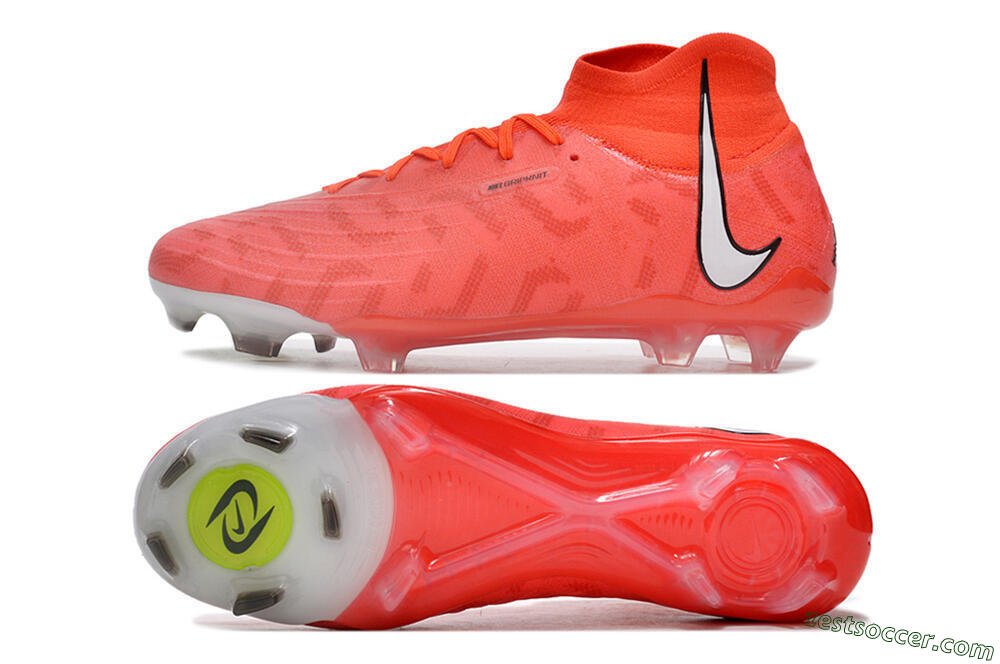 Nike Phantom Luna Elite FG High-Tops Soccer Cleats - Pink/White/Black 1