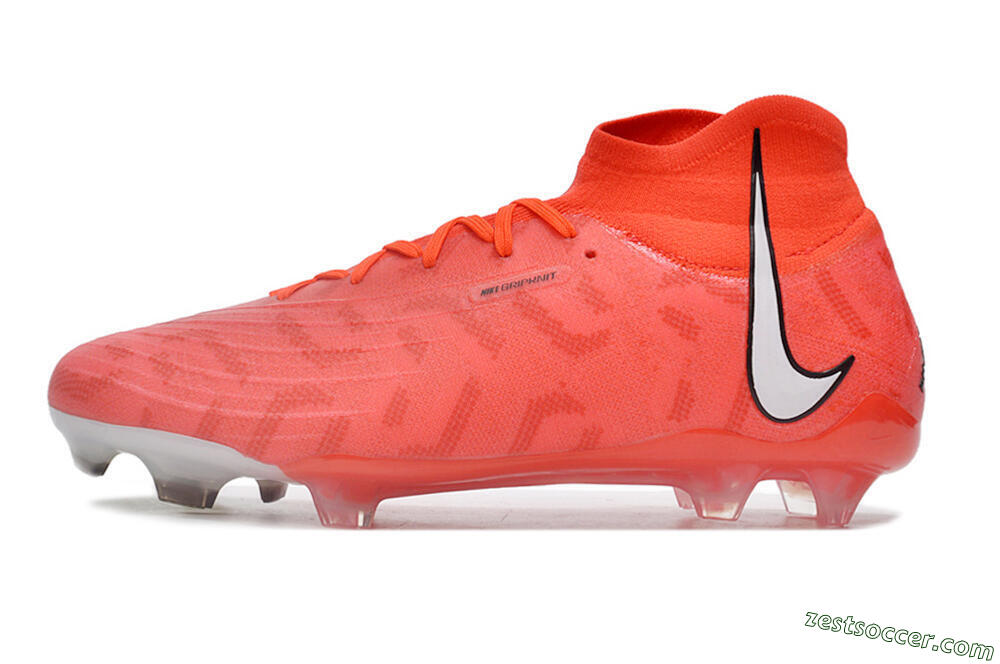 Nike Phantom Luna Elite FG High-Tops Soccer Cleats - Pink/White/Black 2