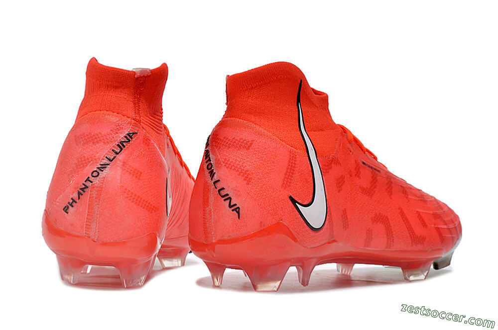 Nike Phantom Luna Elite FG High-Tops Soccer Cleats - Pink/White/Black 6