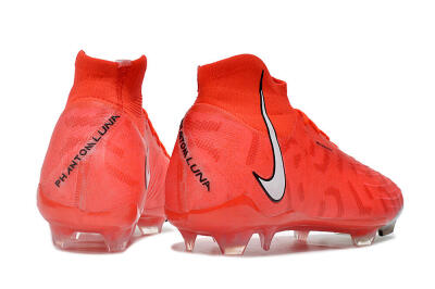 Nike Phantom Luna Elite FG High-Tops Soccer Cleats - Pink/White/Black