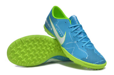 NIke Mercuricalx Victory 6 TF Low-Tops Soccer Shoes - Blue/Silver/Green