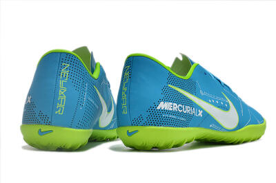 NIke Mercuricalx Victory 6 TF Low-Tops Soccer Shoes - Blue/Silver/Green