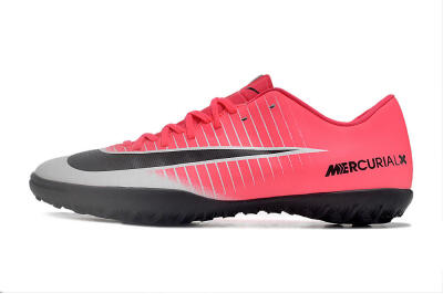 NIke Mercuricalx Victory 6 TF Low-Tops Soccer Shoes - Pink/Grey/Black