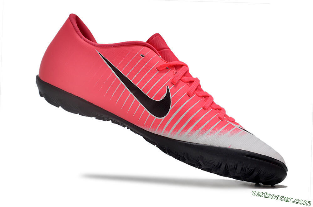 NIke Mercuricalx Victory 6 TF Low-Tops Soccer Shoes - Pink/Grey/Black 4