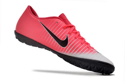 NIke Mercuricalx Victory 6 TF Low-Tops Soccer Shoes - Pink/Grey/Black
