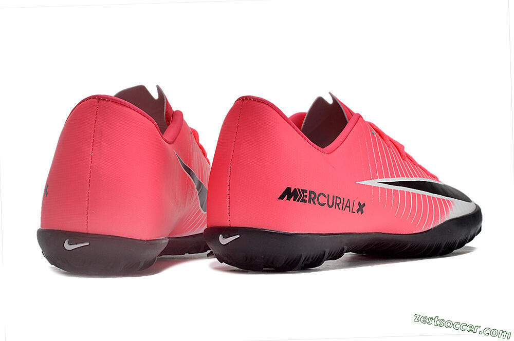 NIke Mercuricalx Victory 6 TF Low-Tops Soccer Shoes - Pink/Grey/Black 6