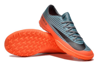 NIke Mercuricalx Victory 6 TF Low-Tops Soccer Shoes - Blue/Black/Orange