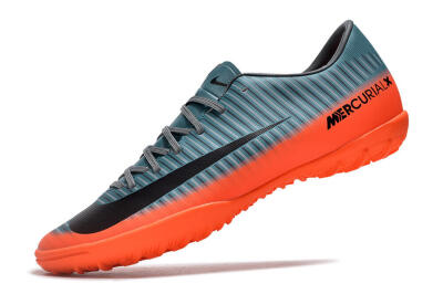NIke Mercuricalx Victory 6 TF Low-Tops Soccer Shoes - Blue/Black/Orange