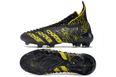 Adidas Predator Freak.1 FG High-Tops Soccer Cleats - Black/Yellow