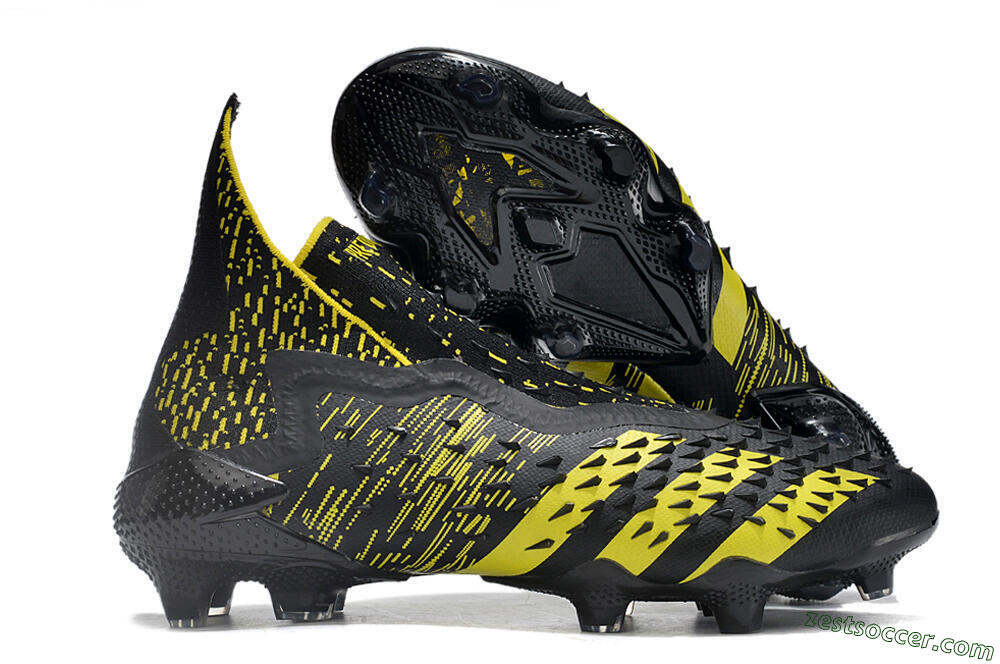 Adidas Predator Freak.1 FG High-Tops Soccer Cleats - Black/Yellow 0