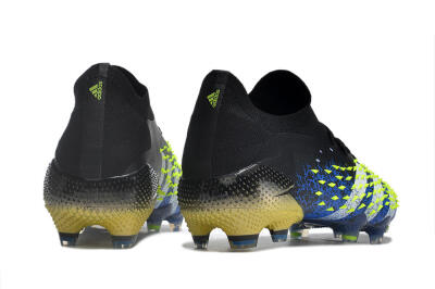 Adidas Predator Freak.1 Low FG Low-Tops Soccer Cleats - Black/Blue/Green