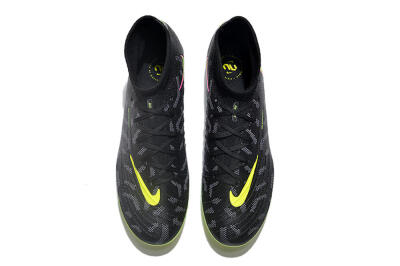 Nike Phantom Luna Elite FG High-Tops Soccer Cleats - Black/Yellow/Pink