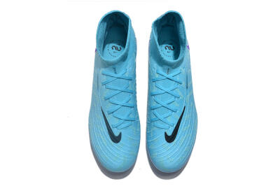 Nike Phantom Luna Elite FG High-Tops Soccer Cleats - Blue/Purple/White
