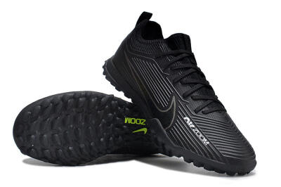 Nike Air Zoom Mercurial Vapor 15 Pro TF Low-Tops Soccer Shoes - Black/White/Yellow