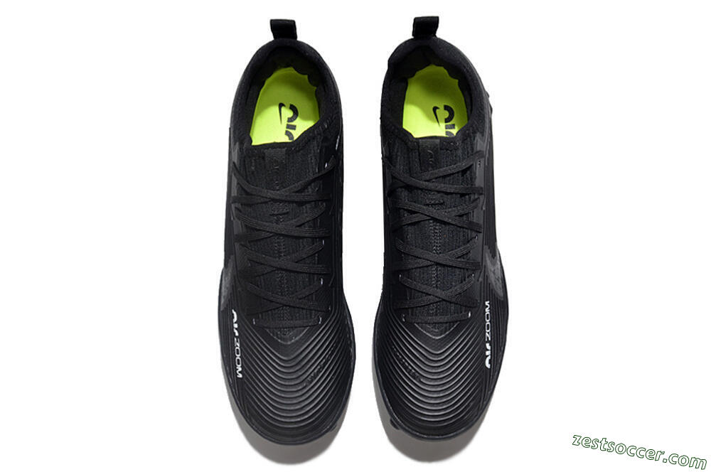 Nike Air Zoom Mercurial Vapor 15 Pro TF Low-Tops Soccer Shoes - Black/White/Yellow 4