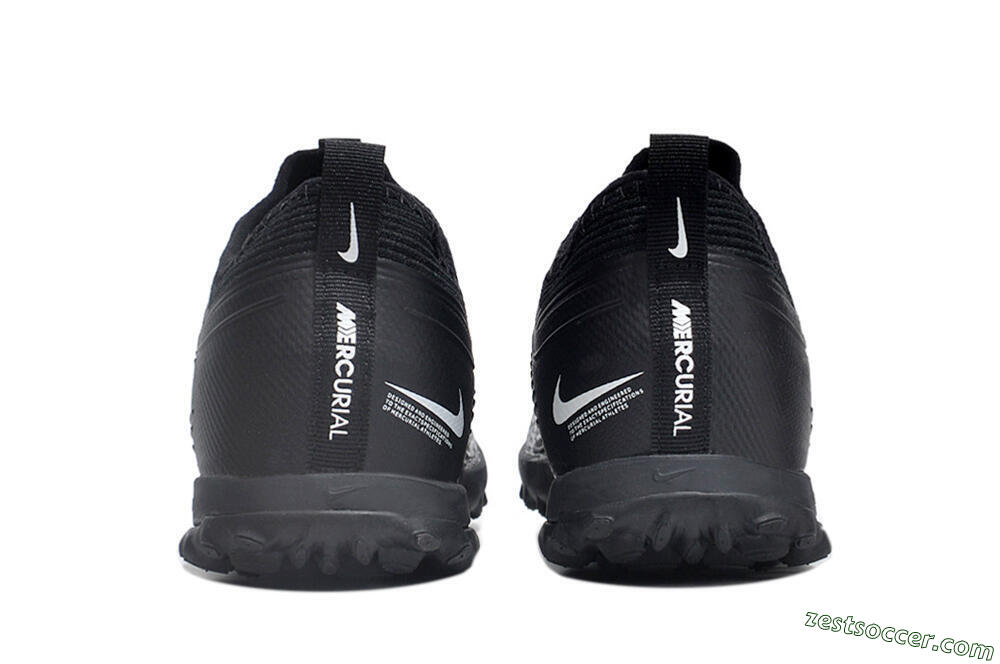 Nike Air Zoom Mercurial Vapor 15 Pro TF Low-Tops Soccer Shoes - Black/White/Yellow 5