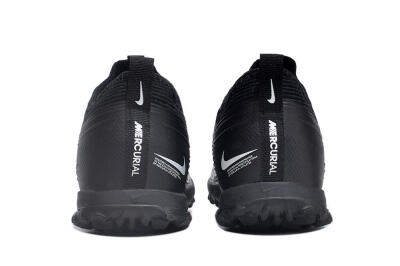 Nike Air Zoom Mercurial Vapor 15 Pro TF Low-Tops Soccer Shoes - Black/White/Yellow