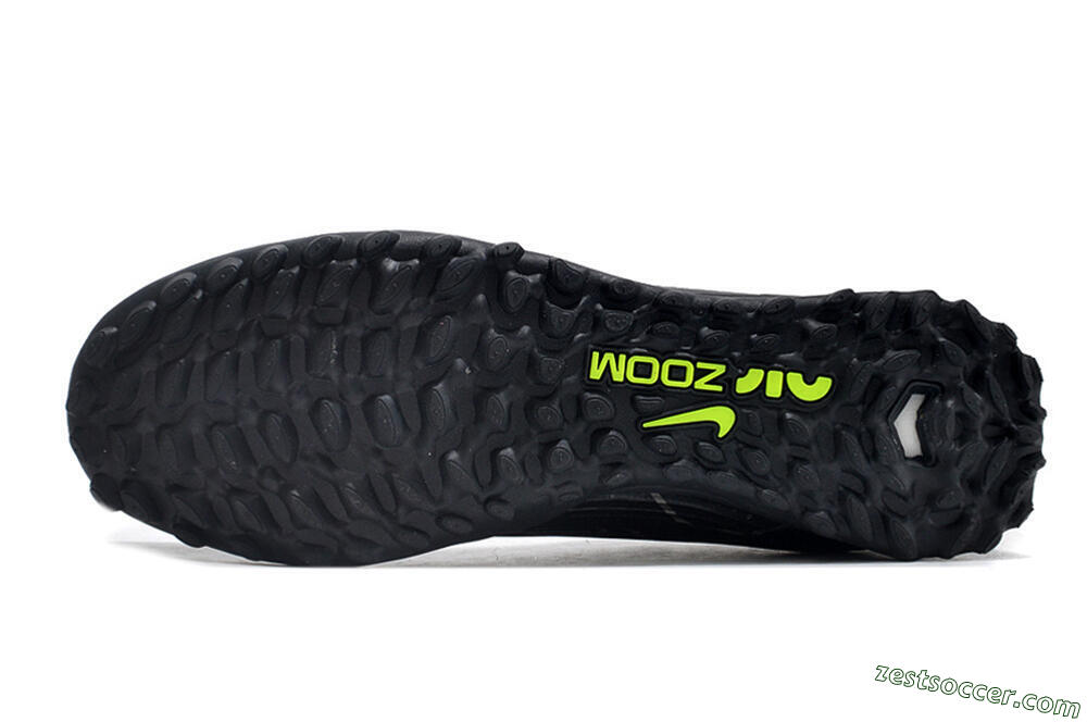 Nike Air Zoom Mercurial Vapor 15 Pro TF Low-Tops Soccer Shoes - Black/White/Yellow 6
