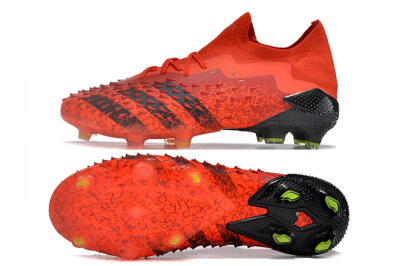 Adidas Predator Freak.1 Low FG High-Tops Soccer Cleats - Red/Black