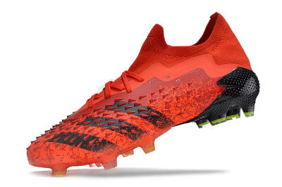 Adidas Predator Freak.1 Low FG High-Tops Soccer Cleats - Red/Black