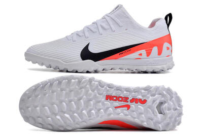 Nike Air Zoom Mercurial Vapor 15 Pro TF Low-Tops Soccer Shoes - White/Black/Red