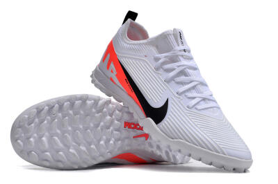 Nike Air Zoom Mercurial Vapor 15 Pro TF Low-Tops Soccer Shoes - White/Black/Red