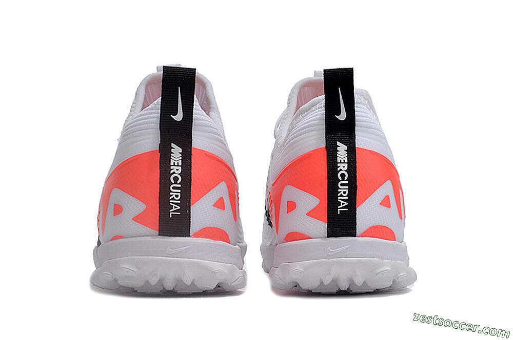 Nike Air Zoom Mercurial Vapor 15 Pro TF Low-Tops Soccer Shoes - White/Black/Red 5