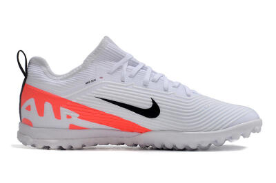 Nike Air Zoom Mercurial Vapor 15 Pro TF Low-Tops Soccer Shoes - White/Black/Red
