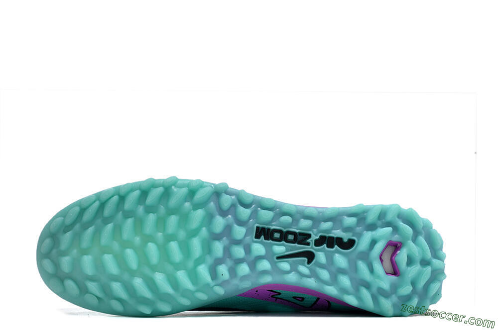 Nike Air Zoom Mercurial Superfly 9 Elite TF High-Tops Soccer Shoes - Blue/Black/Purple 6