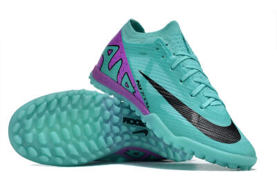 Nike Air Zoom Mercurial Vapor 15 Elite TF Low-Tops Soccer Shoes - Blue/Black/Purple