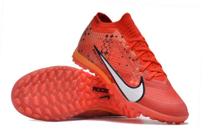 Nike Air Zoom Mercurial Vapor 15 Elite TF Low-Tops Soccer Shoes - Red/White/Black