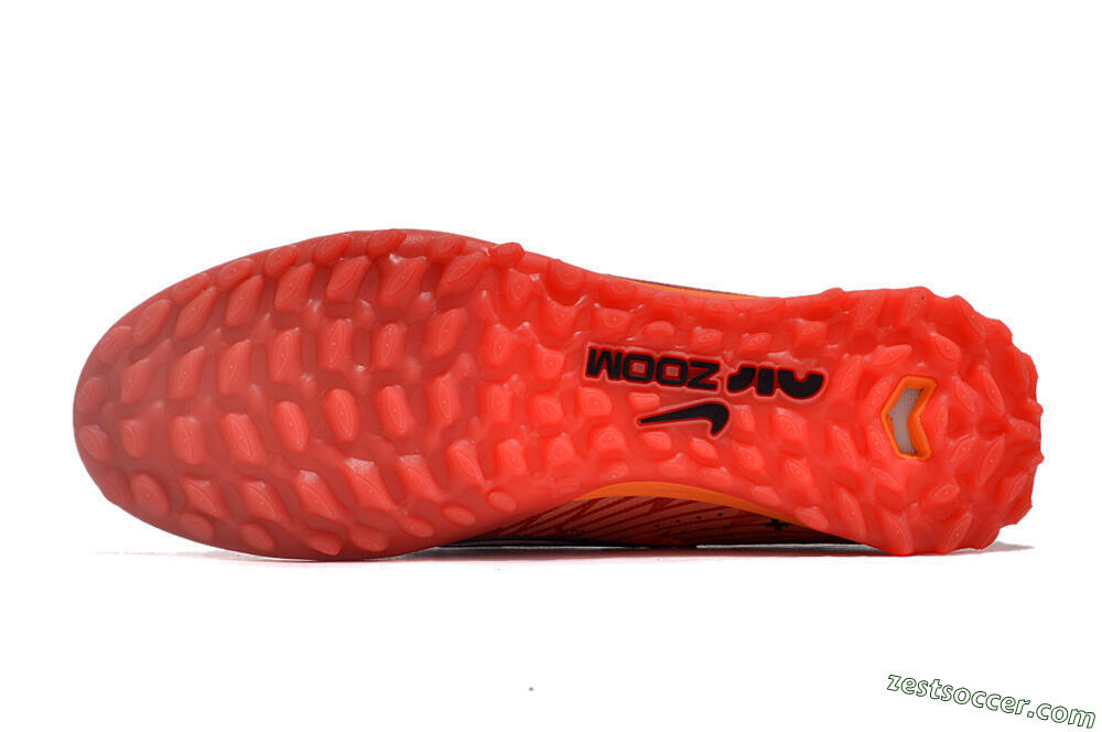 Nike Air Zoom Mercurial Vapor 15 Elite TF Low-Tops Soccer Shoes - Red/White/Black 6