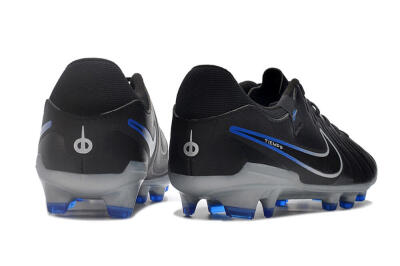 Nike Tiempo Legend 10 Academy FG Low-Tops Soccer Cleats - Black/White/Blue