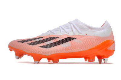Adidas X Crazyfast.1 SG Low-Tops Soccer Cleats - White/Orange/Black